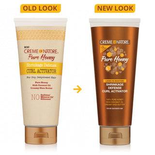 CREME OF NATURE PURE HONEY Shrinkage Defense Curling Jelly 12oz - Beautylicious Canada