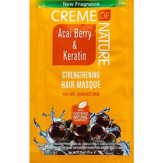 CREME OFNATURE ACAI BERRY & KERATIN MASK 1.75OZ - Beautylicious Canada