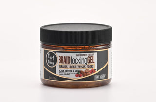 CURL N WAVY BRAID LOCKING GEL BLACK CASTOR & ARGAN 3 OZ - Beautylicious Canada