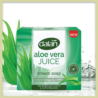 DALAN ULTRA MOISTURIZING BEAUTY BAR - ALOE VERA CREAM SOAP 3PK - Beautylicious Canada