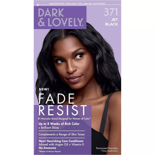 Dark and Lovely Fade Resist Rich Conditioning Hair Color Jet Black 371 - Beautylicious Canada
