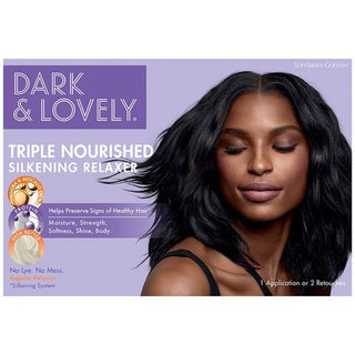 DARK & LOVELY TRIPLE NOURISHED SILKENING RELAXER REGULAR - Beautylicious Canada
