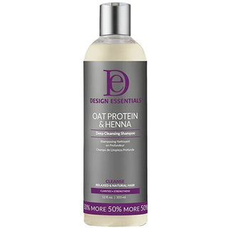 DESIGN ESSENTIALS OAT PROTEIN & HENNA DEEP CLEANSING SHAMPOO