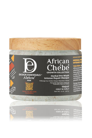 DESIGN ESSENTIALS AFRICAN CHEBE HERBAL PRE WASH INTENSE REPAIR MASQUE 12OZ - Beautylicious Canada