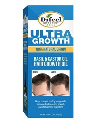 DI FEEL ULTRA GROWTH BASIL & CASTOR OIL HAIR GROWTH OIL 2.5OZ - Beautylicious Canada