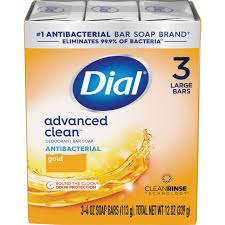 DIAL 3PK ADVANCED CLEAN ANTIBACTERIAL BAR SOAP - GOLD - Beautylicious Canada