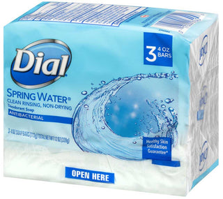 DIAL 3PK REFRESH & RENEW ANTIBACTERIAL BAR SOAP - SPRING WATER - Beautylicious Canada