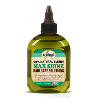 DIFEEL 99% Natural Hair Care Solutions - Max Shine Hair Oil 7.1 oz. - Beautylicious Canada