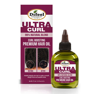 DIFEEL 99% Natural Ultra Curl Premium Hair Oil - Curl Boosting Hair Oil 2.5 oz - Beautylicious Canada