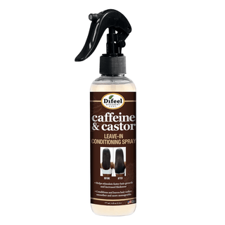 Difeel Caffeine & Castor Leave - in Conditioning Spray 6 oz. - Beautylicious Canada