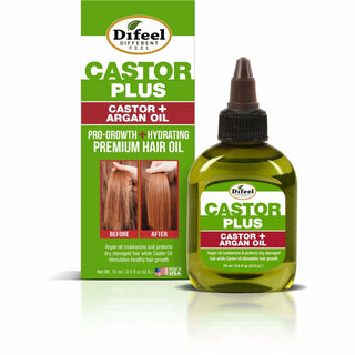 DIFEEL CASTOR PLUS CASTOR & ARGAN OIL 2.5OZ - Beautylicious Canada
