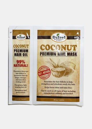 DIFEEL COCONUT HAIR OIL&MASK 3ML+28.3G - Beautylicious Canada