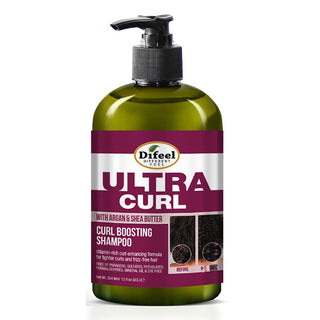 DIFEEL Ultra Curl with Argan & Shea Butter - Curl Boosting Shampoo 12 oz. - Beautylicious Canada