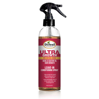 DIFEEL Ultra Growth Basil & Castor Hair Oil Leave in Conditioning Spray 6 oz - Beautylicious Canada