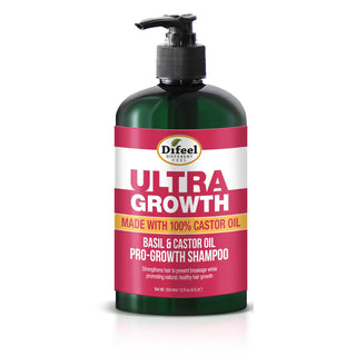 DIFEEL Ultra Growth Basil & Castor Oil Pro Growth Shampoo 12 oz - Beautylicious Canada