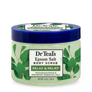 Dr Teal's Exfoliate & Renew Eucalyptus & Spearmint Epsom Salt Body Scrub - 16oz - Beautylicious Canada