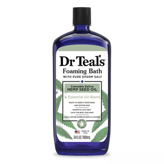 DR TEAL'S FOAMING BATH HEMP SEED OIL 34OZ - Beautylicious Canada