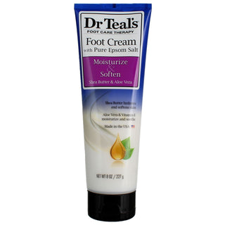 DR TEAL'S FOOT CREAM MOISTURIZE & SOFTEN SHEA BUTTER 8OZ - Beautylicious Canada