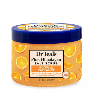 Dr Teal's Glow & Radiance Vitamin C Citrus Salt Scrub - 16oz - Beautylicious Canada