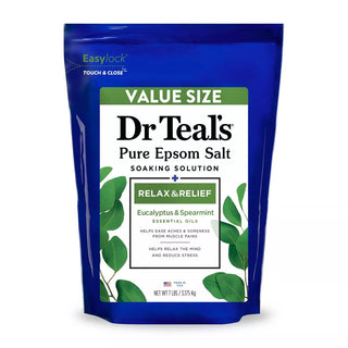 DR TEAL'S Relax & Relief Eucalyptus & Spearmint Pure Epsom Bath Salt 7lb - Beautylicious Canada