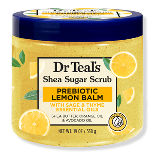 DR TEALS SHEA SUGAR SCRUB PRBIOTIC LEMON 16 oz - Beautylicious Canada