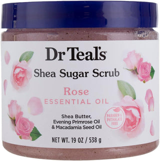 DR TEALS SHEA SUGAR SCRUB ROSE 19 oz - Beautylicious Canada