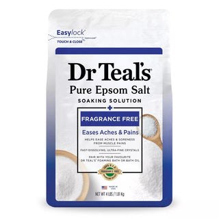 DR TEAL'S Unscented Pure Epsom Bath Salt 4lb - Beautylicious Canada