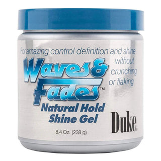 DUKE WAvES & FADES NATURAL HOLD SHINE GEL 8.4OZ - Beautylicious Canada