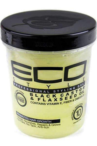 Eco Style Black Castor & Flaxseed Oil Styling Gel 32oz - Beautylicious Canada
