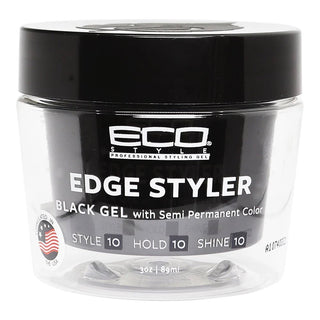 ECO STYLE EDGE STYLER BLACK GEL 3OZ - Beautylicious Canada