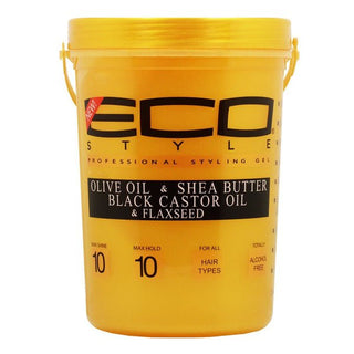 ECO Styling Gel Gold Olive Oil & Shea Butter Black Castor & Flaxseed 5lbs - Beautylicious Canada