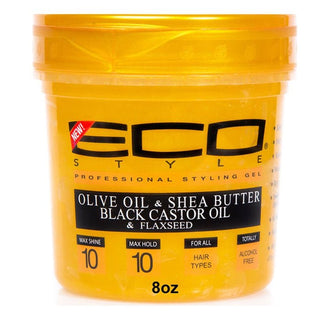 ECO Styling Gel Gold Olive Oil & Shea Butter Black Castor Oil & Flaxseed 32oz - Beautylicious Canada