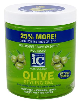 FANTASIA IC 20 OZ ENRICHED WITH NATURAL OLIVE STYLING GEL - Beautylicious Canada