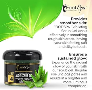 FOOT SPA ALOE VERA SCRUB GEL 4 OZ - Beautylicious Canada