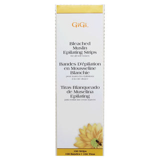 GIGI Small Bleached Muslin Strips - Beautylicious Canada