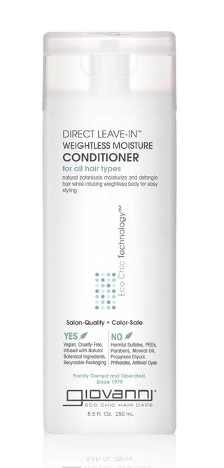 GIOVANNI - DIRECT LEAVE - IN™ WEIGHTLESS MOISTURE CONDITIONER - Beautylicious Canada