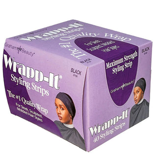 GRAHAM BEAUTY WRAPP - IT STYLING STRIPS - BLACK 37150 - Beautylicious Canada