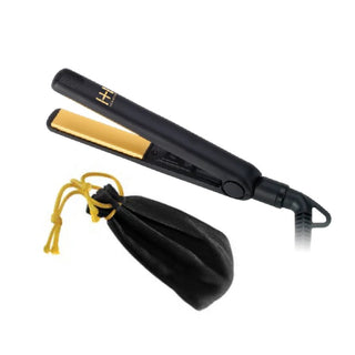 Hot & Hotter Gold Ceramic Flat Iron Mini 5/8 Inch - Beautylicious Canada