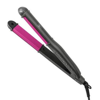 ANNIE H&H 2 in 1 Ceramic Flat Iron 1" Grey & Purple