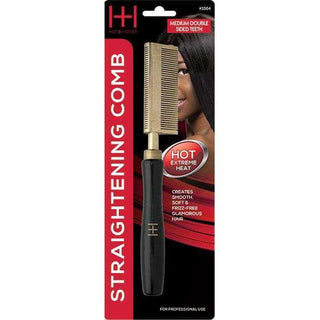 Hot & Hotter Thermal Straighten Comb Medium Teeth Double Sided - Beautylicious Canada