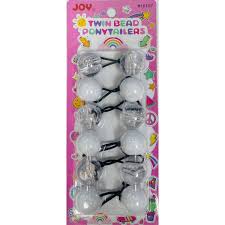 JOY TWIN BEADS PONYTAILERS  #16107