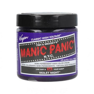MANIC PANIC SEMI PERMANENT HAIR COLOR CREAM VIOLET NIGHT 4OZ