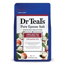 DR TEAL'S SHEA BUTTER & ALMOND OIL EPSOM SALT 3LB