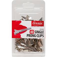 ANNIE 40PCS SINGLE PRONG CLIPS *3086