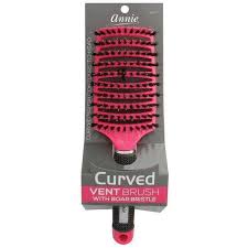 ANNIE CURVED VENT BOAR BRISTLE HAIR BRUSH *2477