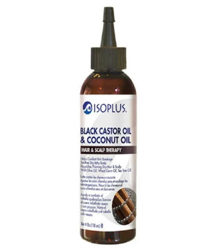 ISOPLUS BLACK CASTORCOCONUT OIL 4 OZ - Beautylicious Canada