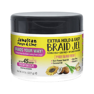 JAMAICAN MANGO & LIME EXTRA HOLD & EASY BRAID GEL 8OZ - Beautylicious Canada