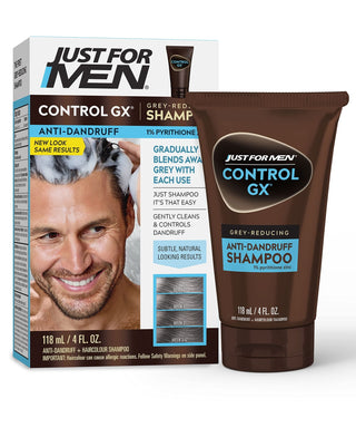 JUST FOR MEN Control GX Gray Reducing Anti - Dandruff Shampoo 4 OZ - Beautylicious Canada