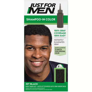 JUST FOR MEN Shampoo - In Color Gray Hair Coloring for Men 61 - JET BLACK - Beautylicious Canada