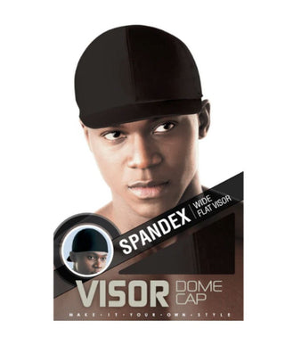 KING.J SPANDEX WIDE FLAT VISOR DOME CAP - Beautylicious Canada